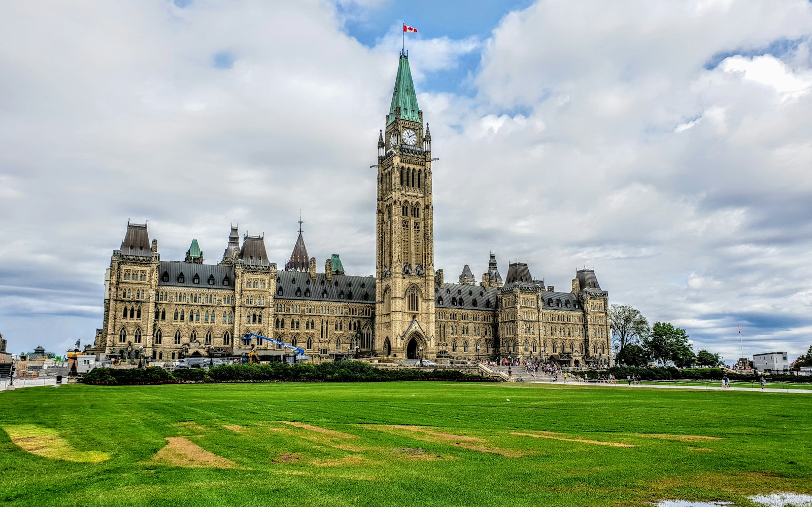 Canada's Parliament Hill and the Peace Tower in Ottawa