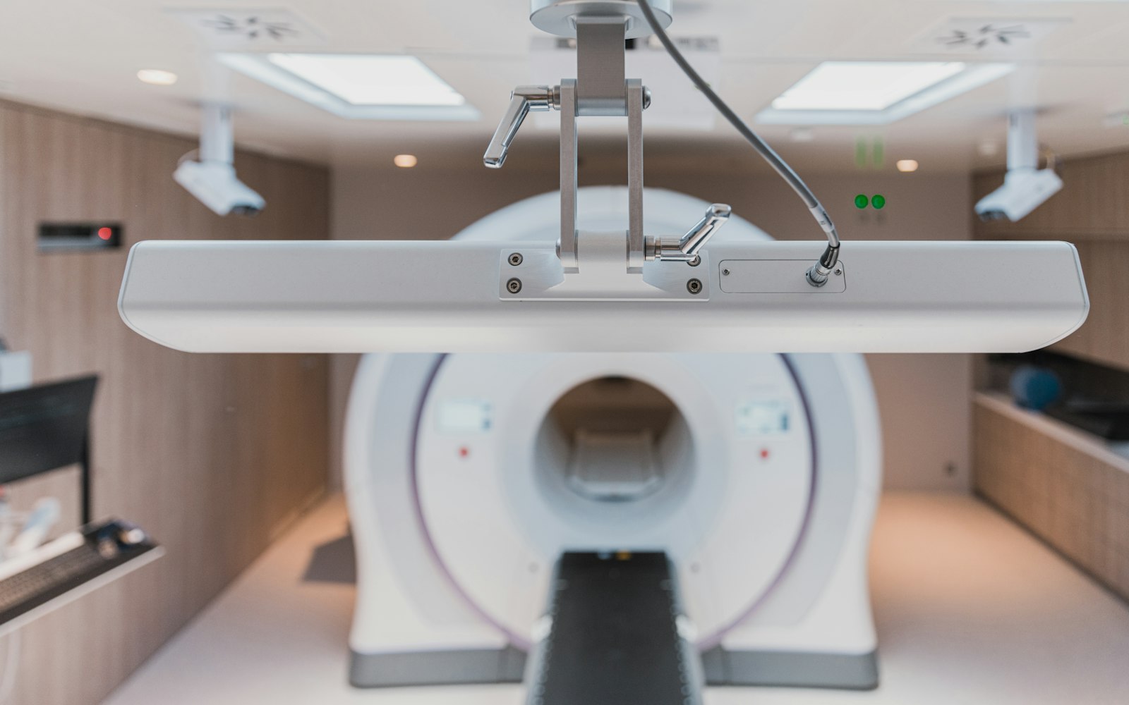 A contemporary hospital imaging suite with modern diagnostic equipment